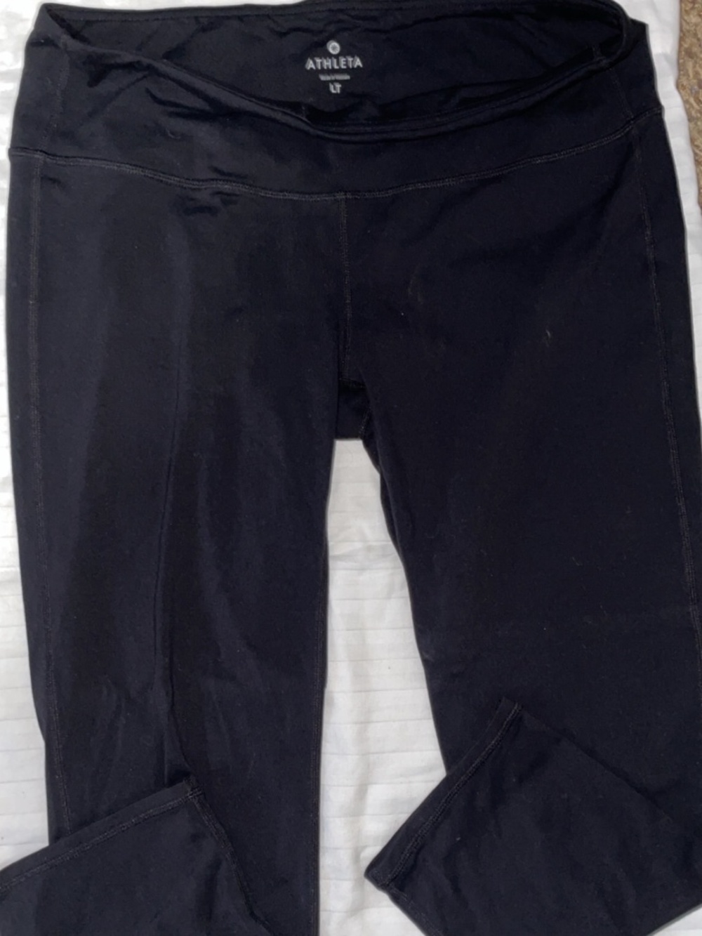 Athleta Black Capri Leggings Women’s LT Athletic Yoga Workout Pants